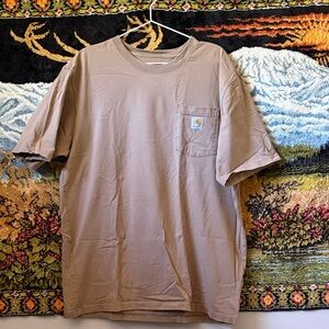 Carhartt Short-Sleeve Pocket T-Shirt in Light Brown